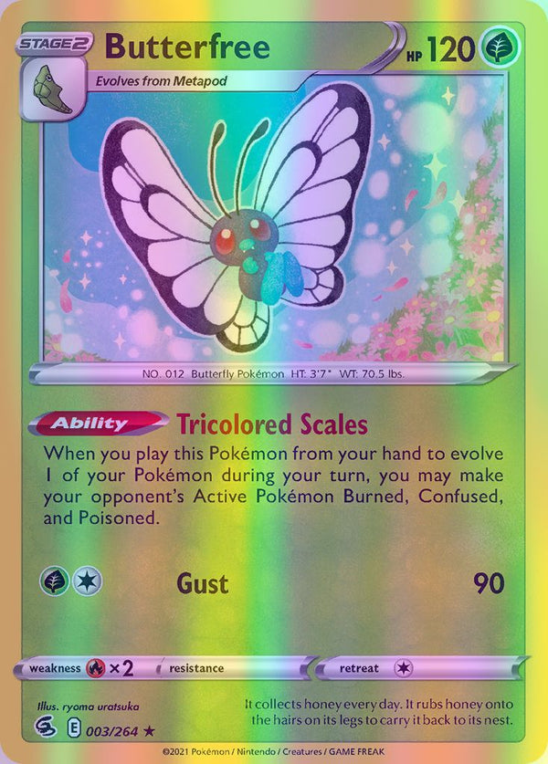 Butterfree - 003/264 (SWSH08) Holo Rare - Near Mint Reverse Holofoil