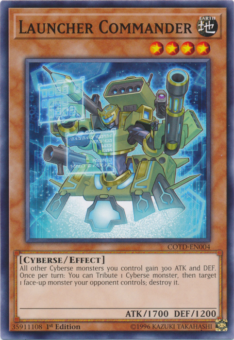Launcher Commander (COTD-EN004) Near Mint 1st Edition - Common