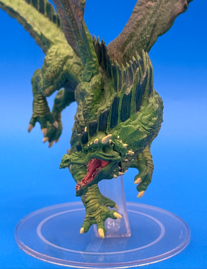 D&D Miniatures: Icons of the Realms - Premium Figure: Adult Green Dragon (USED) Out of Box/Broken