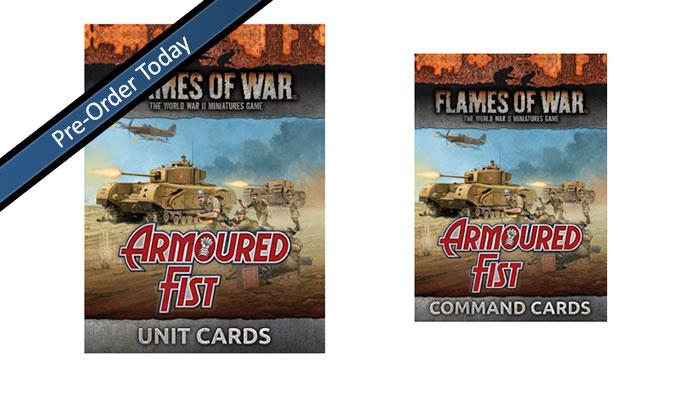 Flames of War: WWII: Unit and Command Cards (FW256-BCB) - British: Armoured Fist (MID)