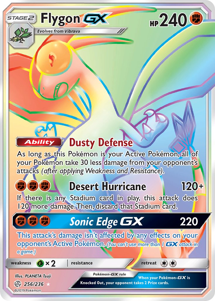Flygon GX - 256/236 (CEC) Secret Rare - Near Mint Holofoil