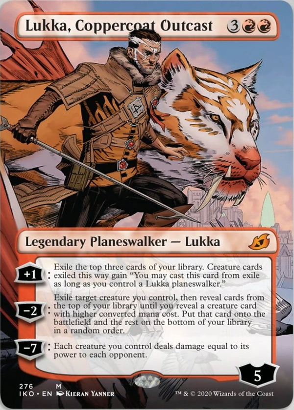 Lukka, Coppercoat Outcast [#276 Borderless Planeswalker] (IKO-M)