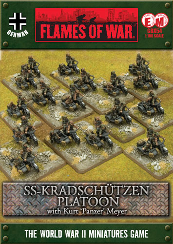 Flames of War: WWII: German (GBX54) - SS Kradschutzen Platoon (early / Mid)
