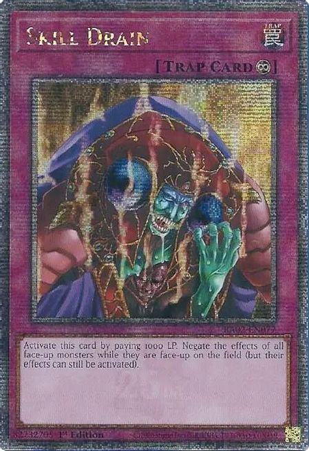 Skill Drain (RA02-EN077) Quarter Century Secret Rare - Near Mint 1st Edition