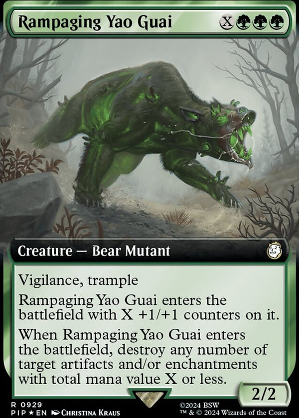 Rampaging Yao Guai [#0929 Extended Art Surge Foil] (PIP-R)