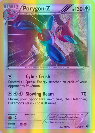 Porygon-Z - 066/098 (AOR) Rare - Near Mint Reverse Holofoil