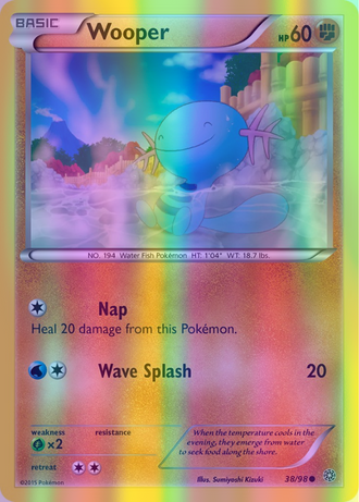 Wooper - 038/098 (AOR) Common - Near Mint Reverse Holofoil