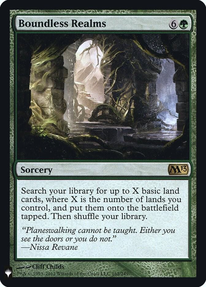 Boundless Realms [Mystery Booster Retail Foils #064] (M13-R-FOIL) Damaged