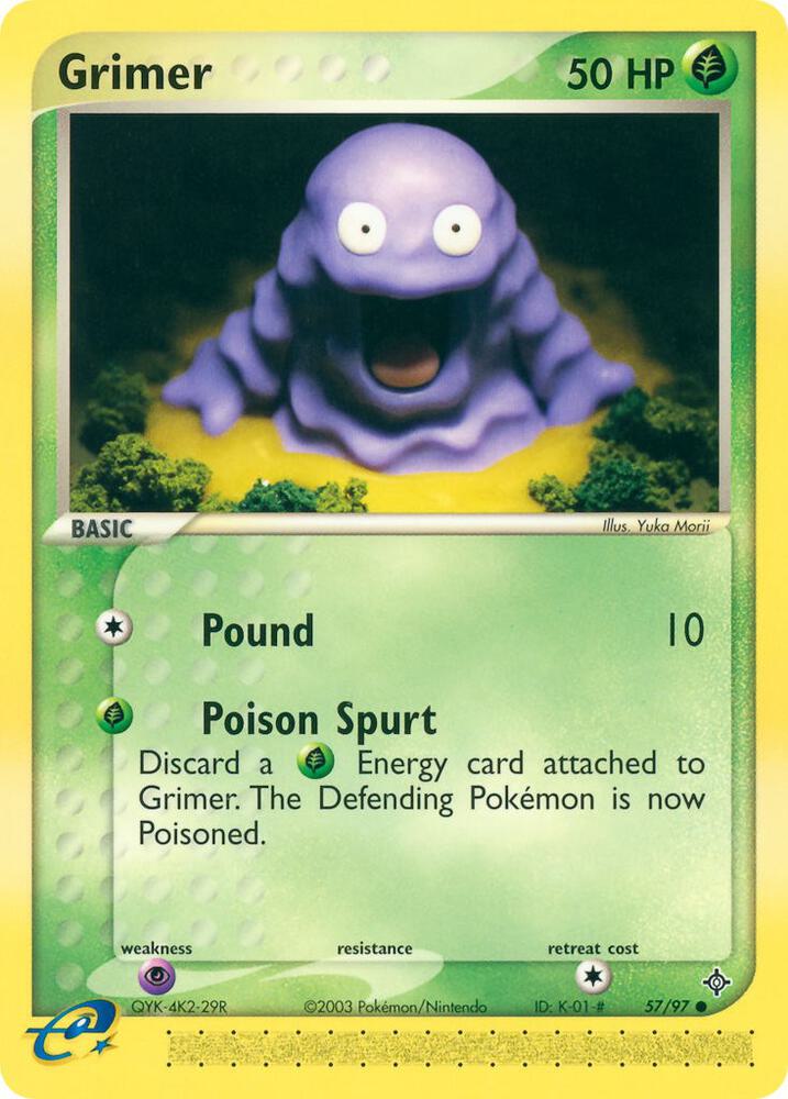 Grimer - 57/97 (DR) Common - Moderate Play Reverse Holofoil