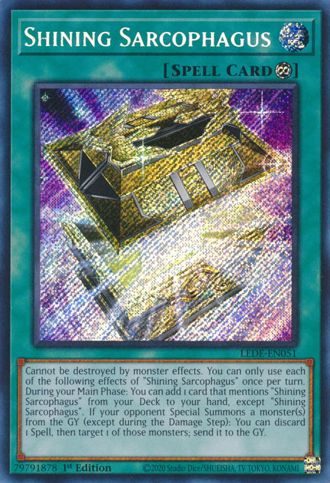 Shining Sarcophagus (LEDE-EN051) Secret Rare - Near Mint 1st Edition