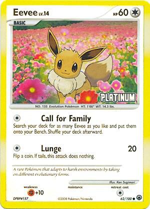 Eevee - 62/100 (BKP) Promo - Light Play Reverse Holofoil