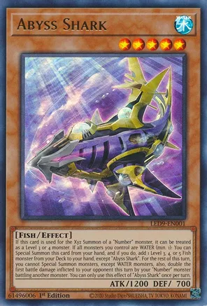 Abyss Shark (LED9-EN001) 1st Edition Ultra Rare