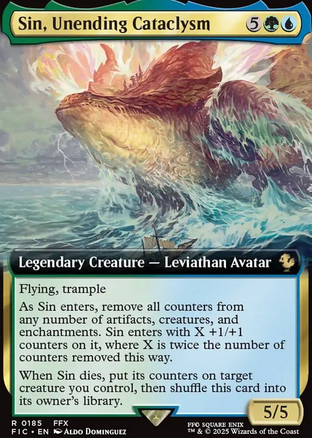 Sin, Unending Cataclysm [ #0185 Extended Art ] (FIC-R)