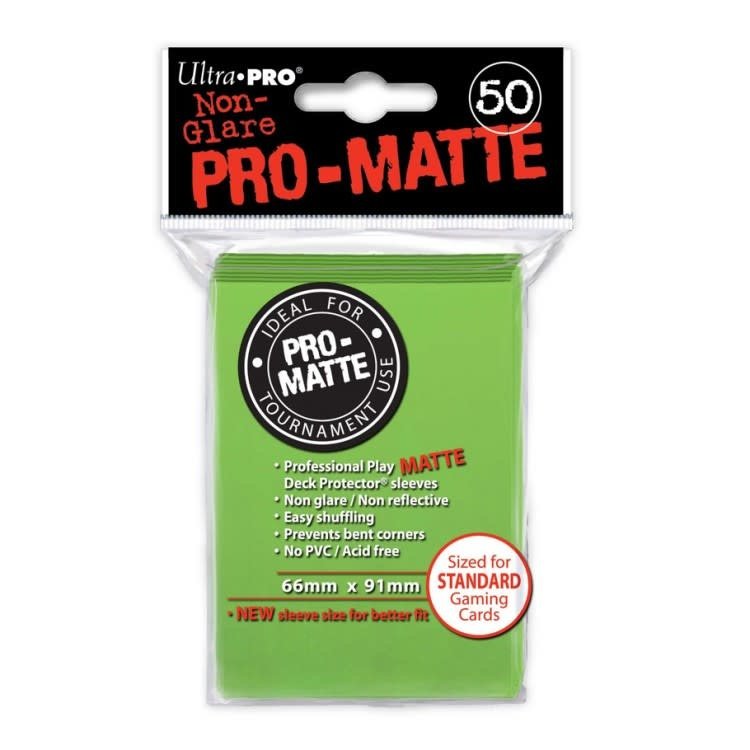 Ultra-PRO: Standard Sleeves - Pro-Matte:  Lime Green (50)