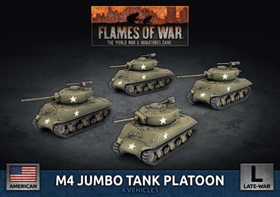 Flames of War: WWII: USA (UBX92) - M4 Jumbo (Plastic)