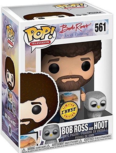 POP Figure: Icons #0561 - Bob Ross with Hoot (Chase)