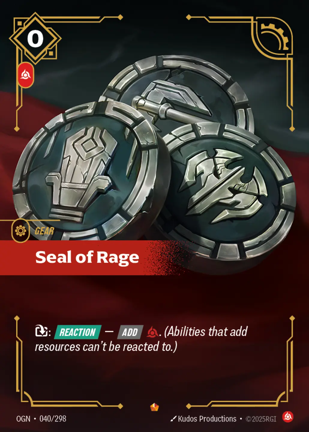 Seal of Rage - 040/298 (OGN) Epic