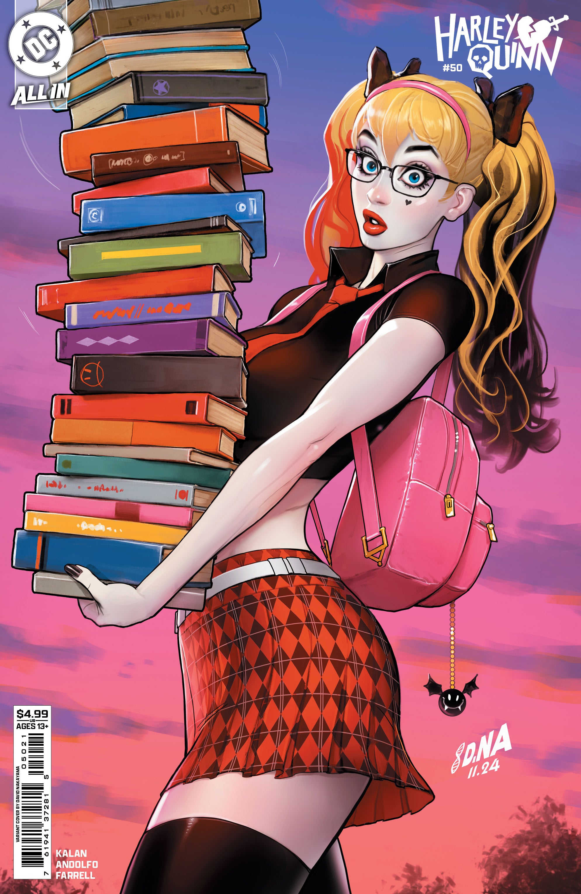 HARLEY QUINN #50 CVR B DAVID NAKAYAMA CARD STOCK VAR