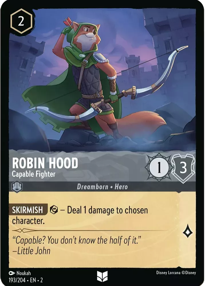 Robin Hood - Capable Fighter (Rise of the Floodborn 193/204) Uncommon - Near Mint