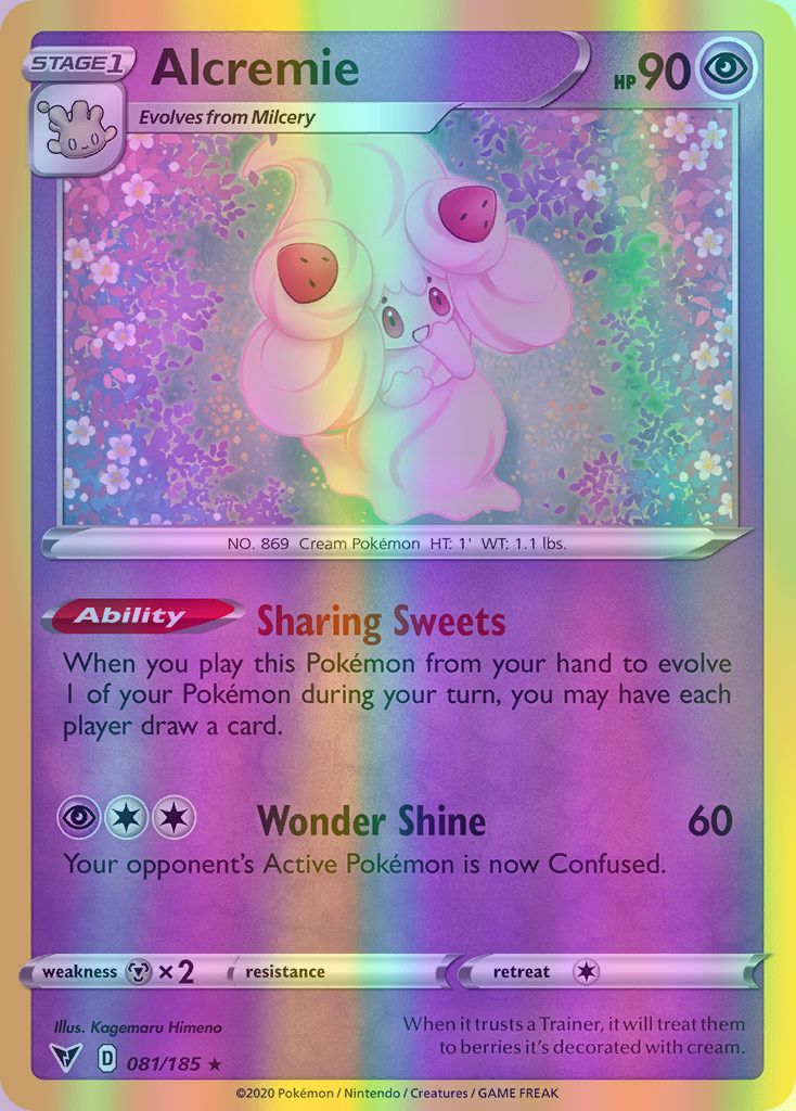 Alcremie - 081/185 (SWSH04) Rare - Near Mint Reverse Holofoil