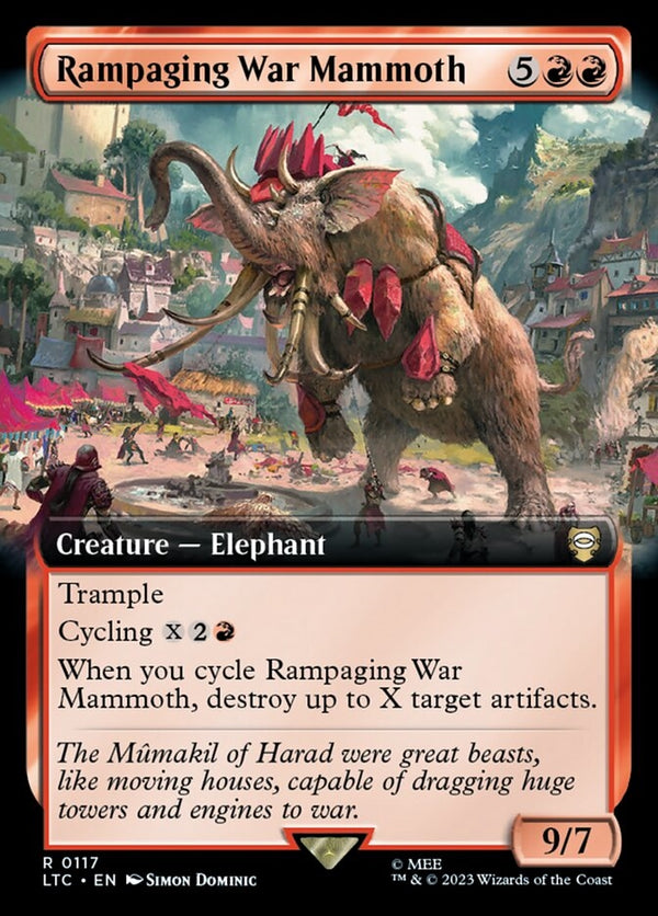 Rampaging War Mammoth [#0117 Extended Art] (LTC-R)