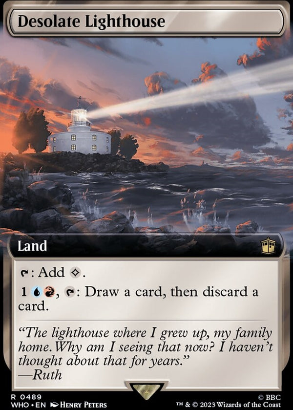 Desolate Lighthouse [#0489 Extended Art Reprint] (WHO-R)