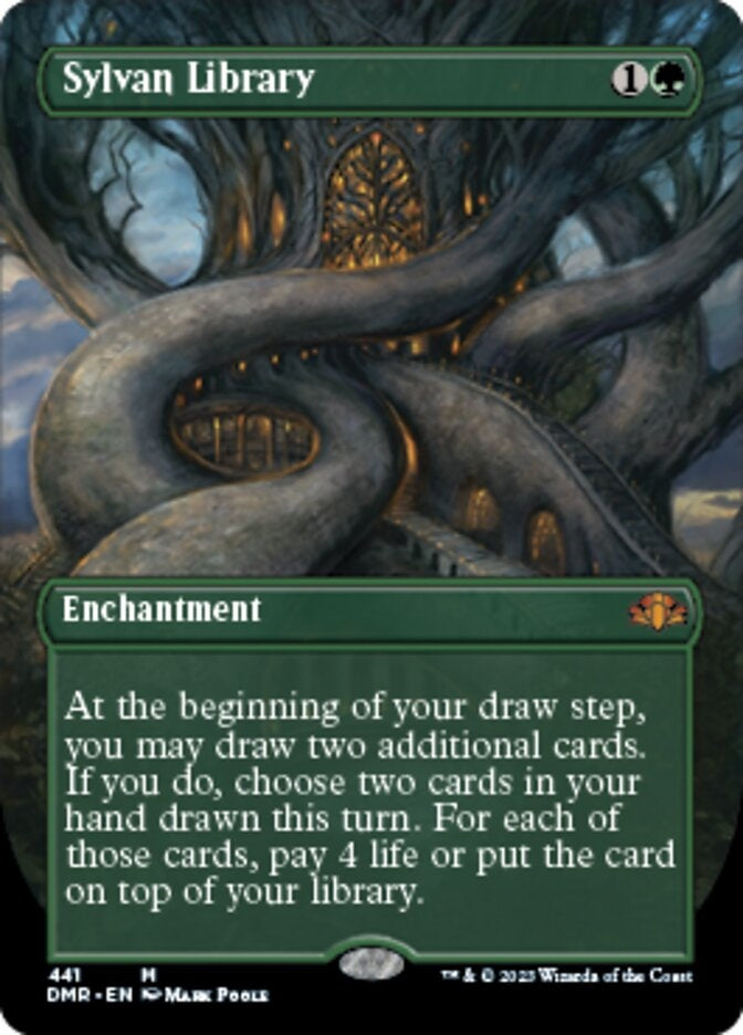 Sylvan Library [#441 Alternate Art Borderless] (DMR-M)