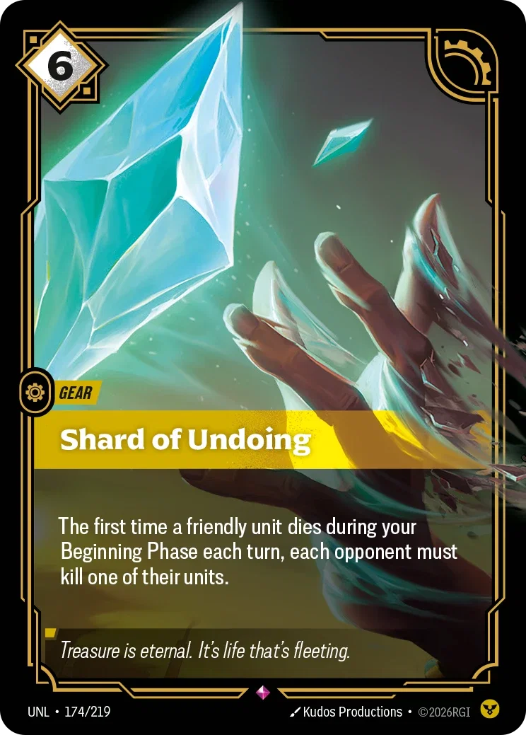 Shard of Undoing - 174/219 (UNL)  Rare