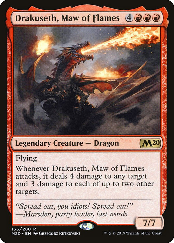 Drakuseth, Maw of Flames (M20-R-FOIL)