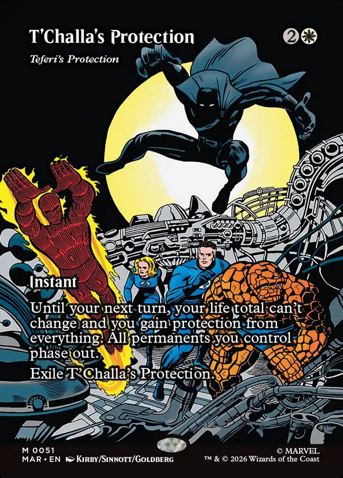 T'Challa's Protection - Teferi's Protection [ #0051 Borderless ] (MAR-M)