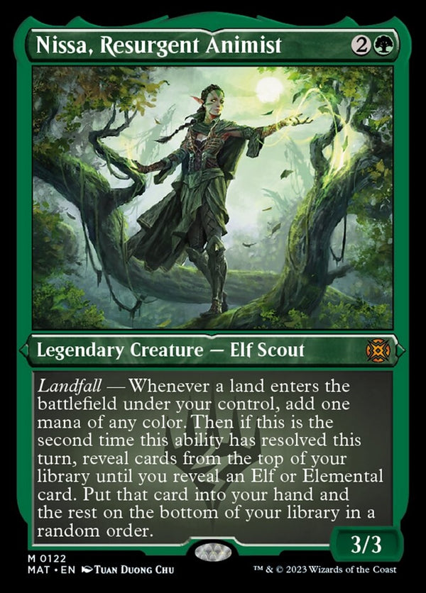 Nissa, Resurgent Animist [#0122 Etched Foil] (MAT-M)