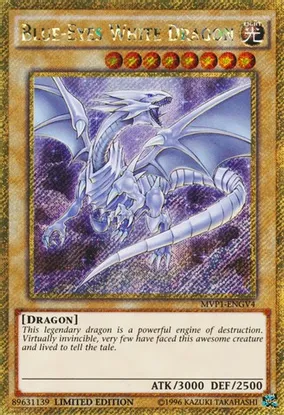 Blue-Eyes White Dragon (MVP1-ENGV4) Gold Secret Rare Limited Edition