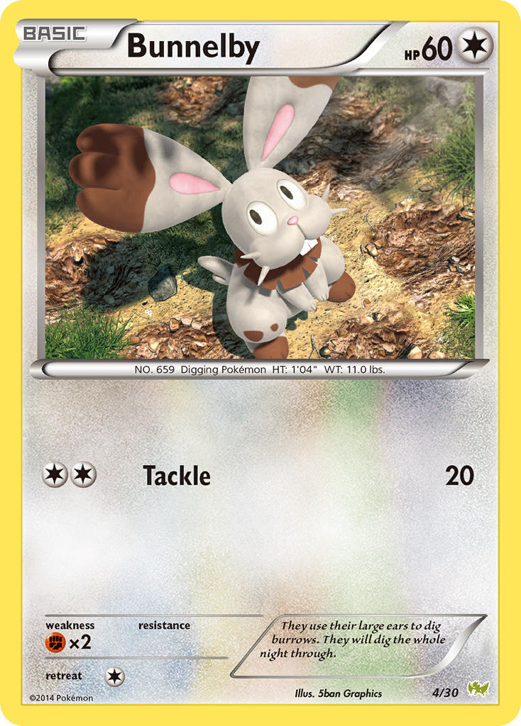 Bunnelby - 04/30 (TK6N) Common - Near Mint