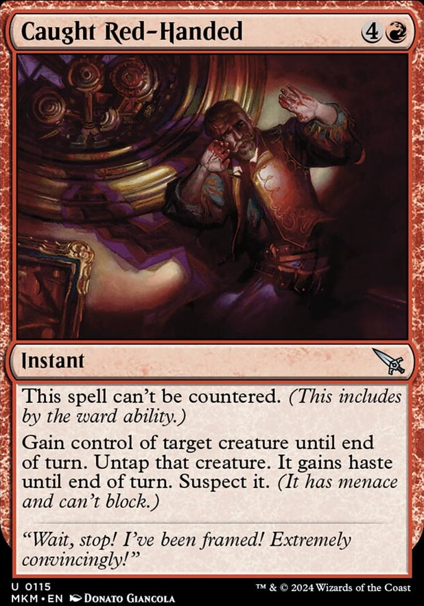Caught Red-Handed [#0115] (MKM-U-FOIL)