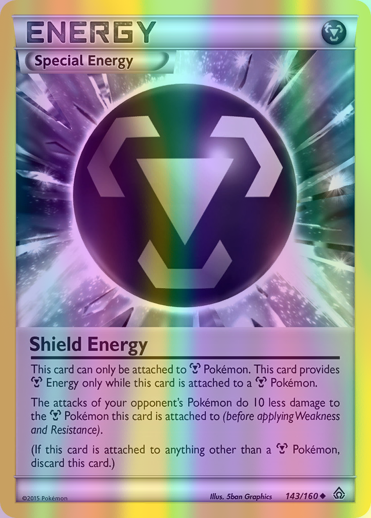 Shield Energy - 143/160 (PRC) Uncommon - Near Mint Reverse Holofoil