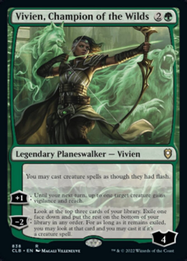 Vivien, Champion of the Wilds [#838 Commander Decks] (CLB-R)