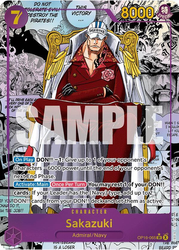 Sakazuki - OP16-065 (OP16) SR (Manga)