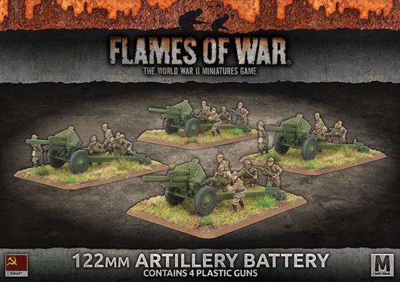 Flames of War: WWII: Soviet (SBX49) - 122mm Artillery Battery (plastic) (Early)