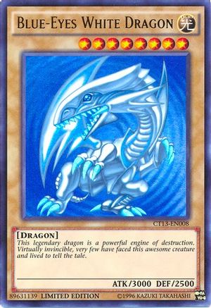 Blue-Eyes White Dragon (CT13-EN008) Ultra Rare Near Mint Limited Edition