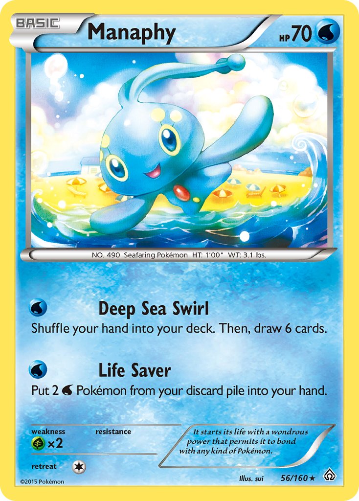 Manaphy - 056/160 (PRC) Holo Rare - Near Mint Holofoil