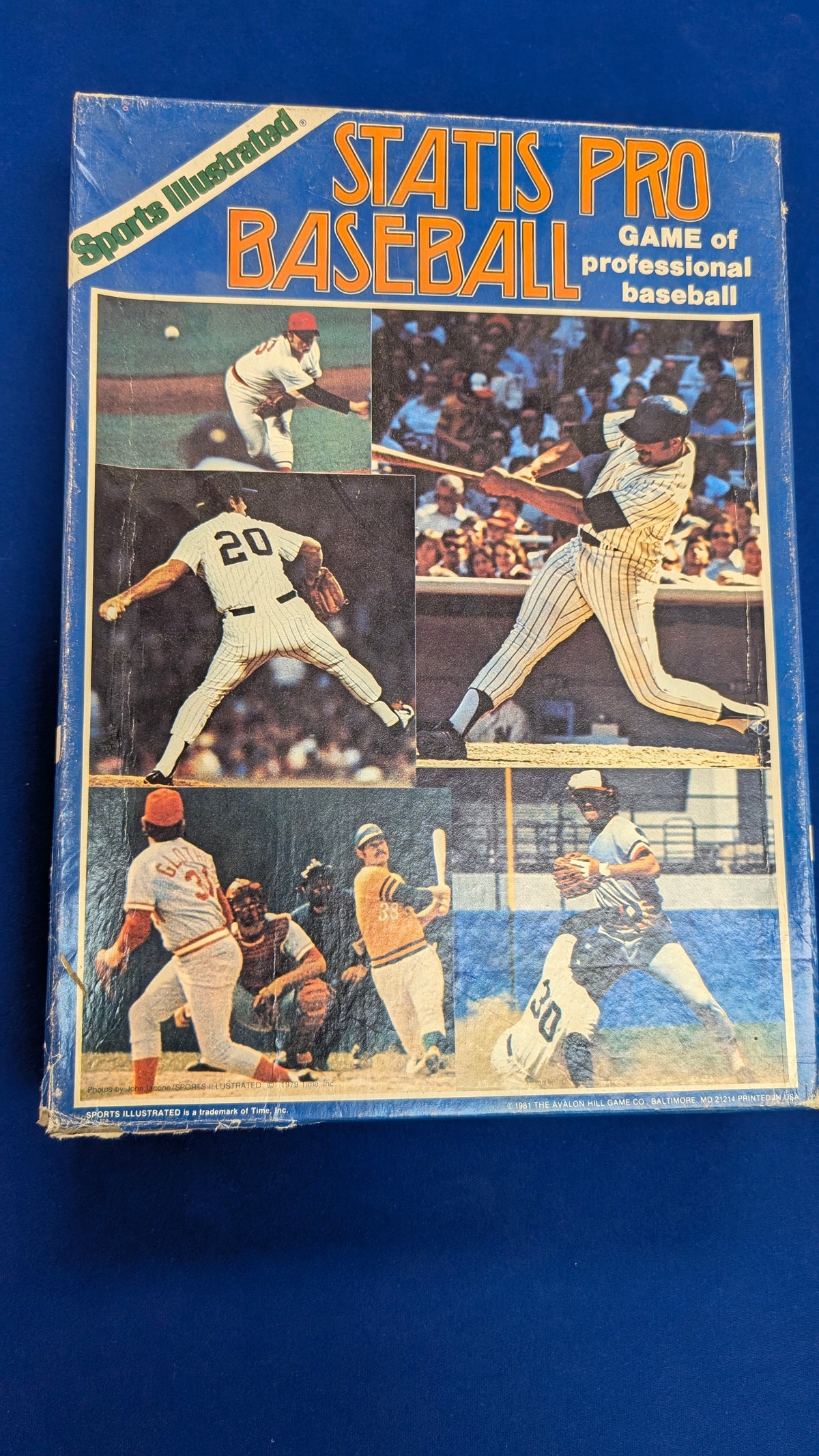 Avalon Hill: Sports Illustrated: Statis Pro Baseball (USED) Punched but Complete