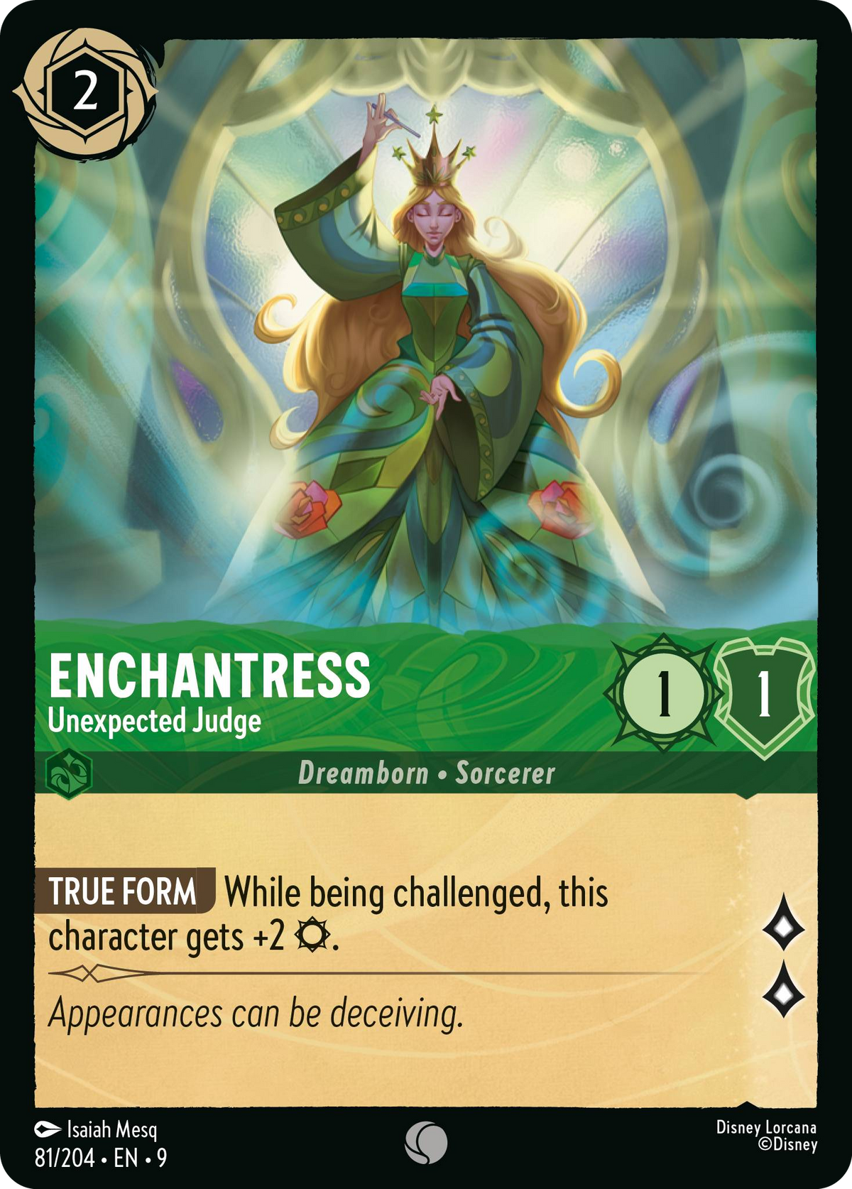 Enchantress - Unexpected Judge (081/204 - Fabled)  Common