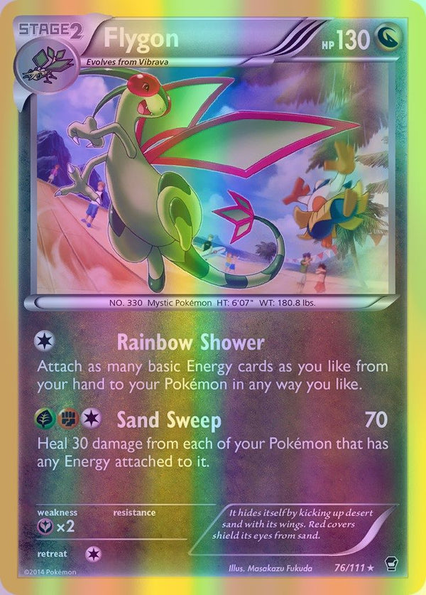 Flygon - 076/111 (FFI) Rare - Near Mint Reverse Holofoil