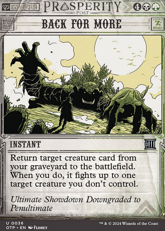 Back for More [#0036 Showcase] (OTP-U-FOIL)