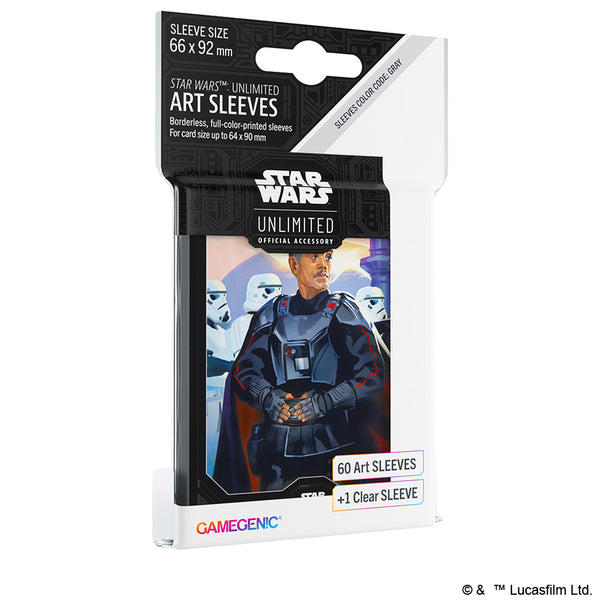 GameGenic: Star Wars: Unlimited Art Sleeves - Moff Gideon (Grey 60ct +1)