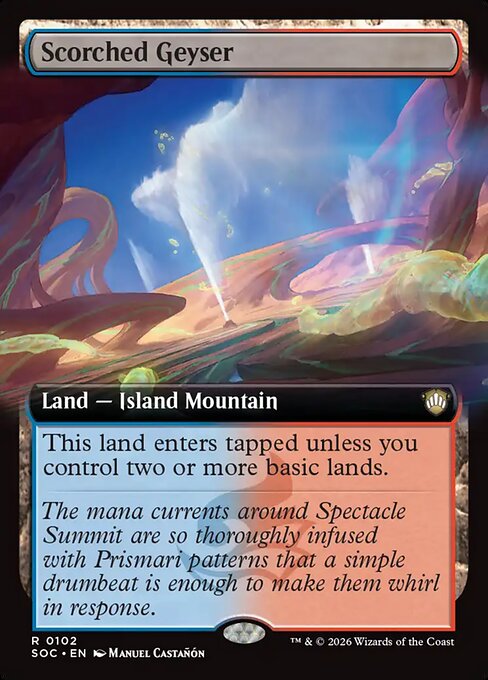 Scorched Geyser [ #0102 Extended Art ] (SOC-R)