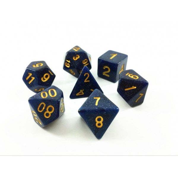 HDG-10: Glitter - Universe (gold front) Poly Set (7)
