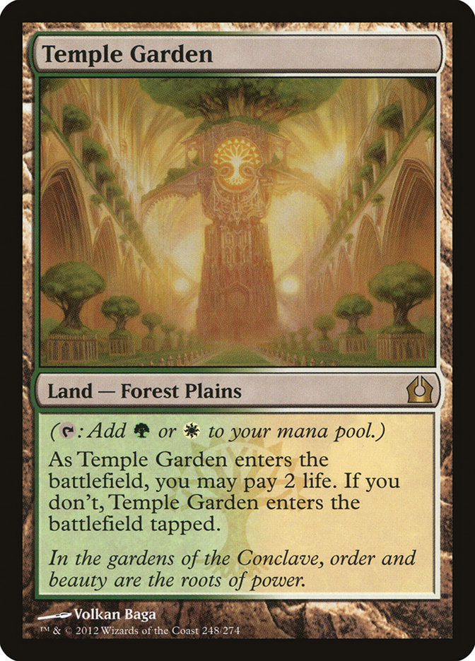 Temple Garden (RTR-R-FOIL) Light Play