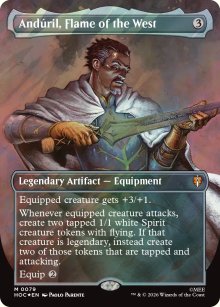 Anduril, Flame of the West [ #0079 Borderless Surge Foil ] (HOC-M)