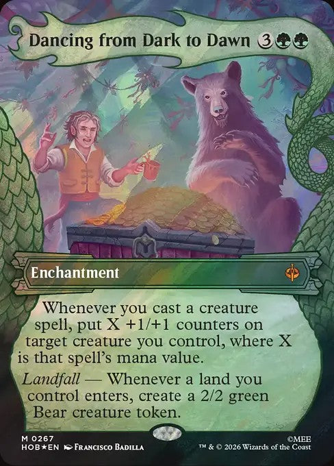 Dancing from Dark to Dawn [ #0267 Showcase Dragon Hoard Frame Surge Foil ] (HOB-M)